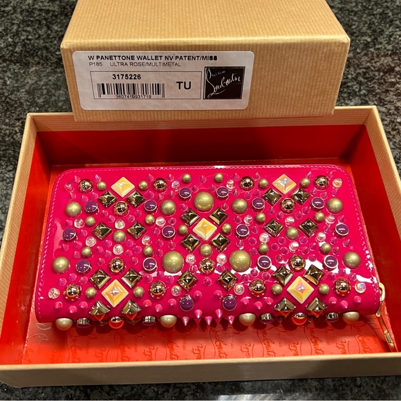 Christian Louboutin Panettone embellished patent leather continental wallet - Picture 12 of 14